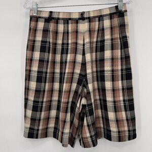 Pendleton Classic Vintage High-Rise Plaid Pleated Shorts Women’s Size 12